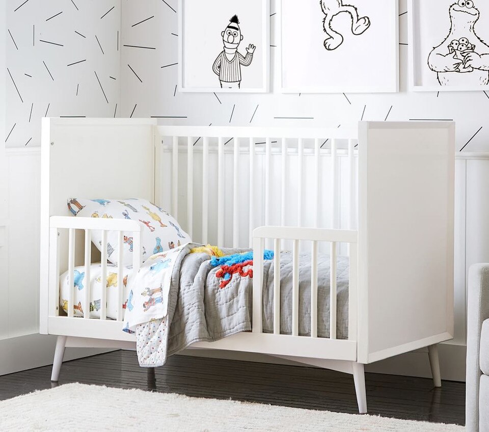 West Elm x PBK MidCentury Toddler Bed Conversion Kit Only Pottery